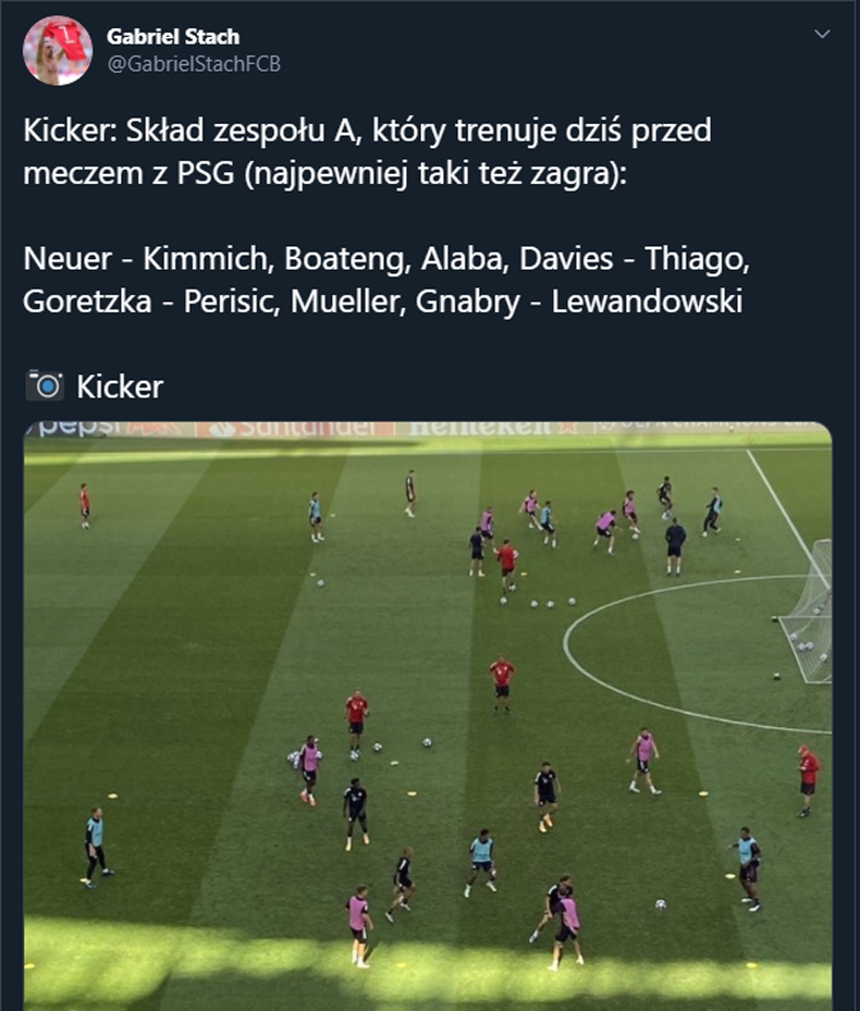 TAKĄ XI prawdopodobnie dzisiaj wystawi Bayern!